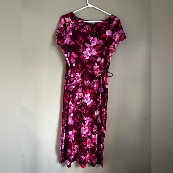 J. Jill Pink Floral Maxi Dress - Picture 1 of 6